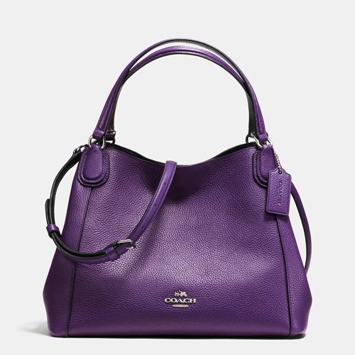 Edie 28 Shoulder Bag In Polished Pebble Leather | Women